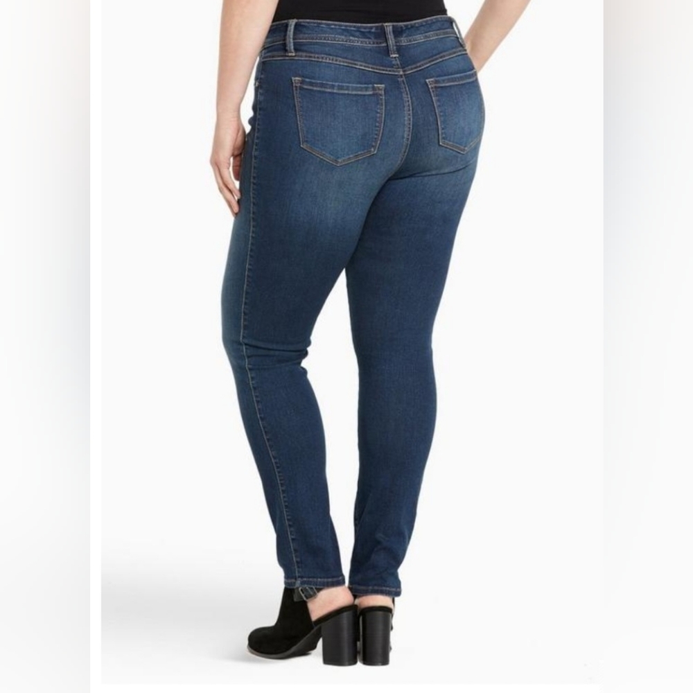 Torrid Luxe Stretch Skinny Jeans In Blue Dream & Extra Short Length Nwot View 2